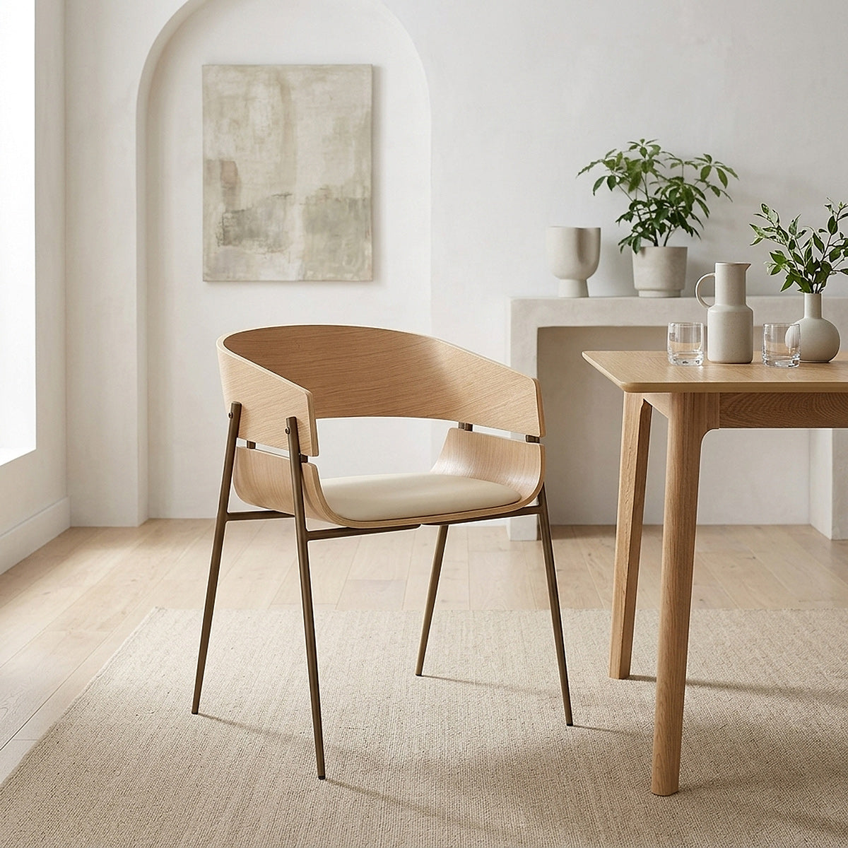 Silla Madera - Nevada Crema