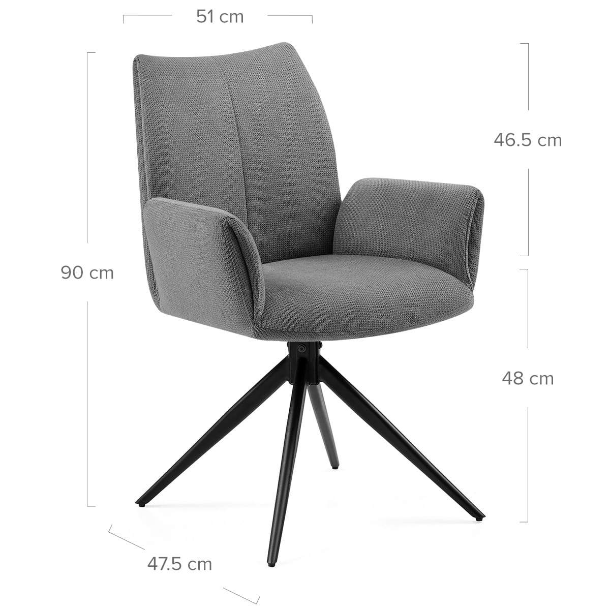 Silla Tela - Neve Gris