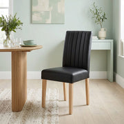 Silla Cuero Auténtico - Newbury Negro