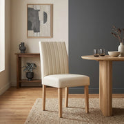 Silla Cuero Auténtico - Newbury Crema