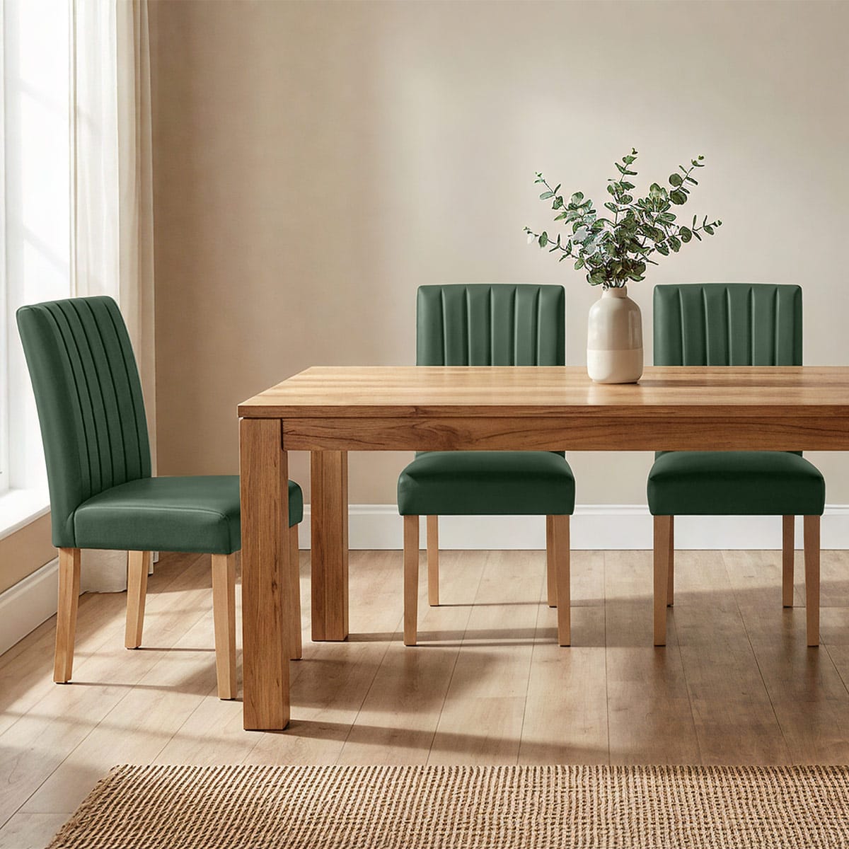 Silla Cuero Auténtico - Newbury Verde