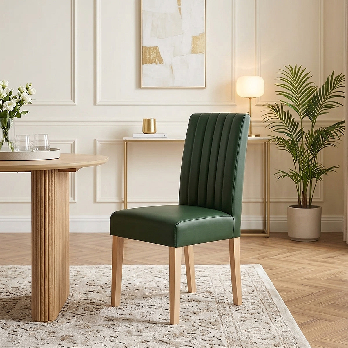 Silla Cuero Auténtico - Newbury Verde