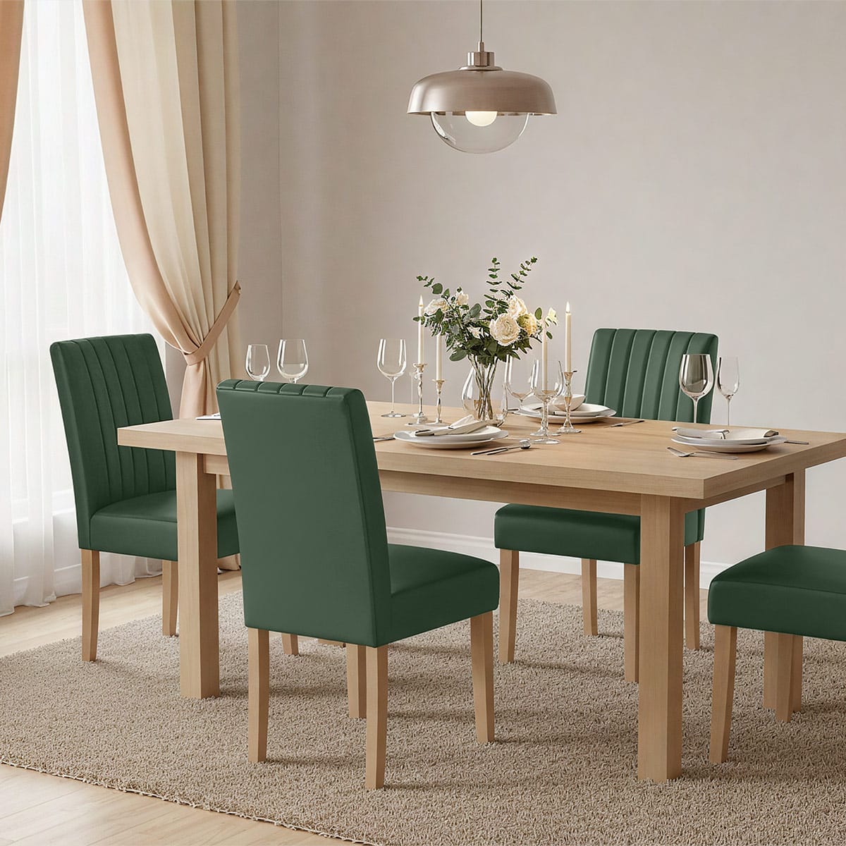 Silla Cuero Auténtico - Newbury Verde