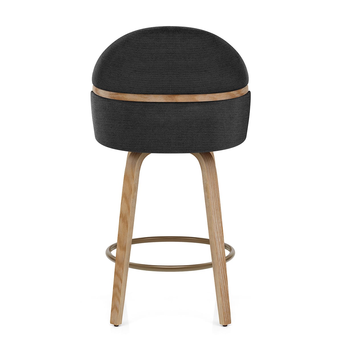 Taburete Madera Tela  - Odessa Negro