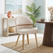 Silla Tela Roble - Odessa Crema
