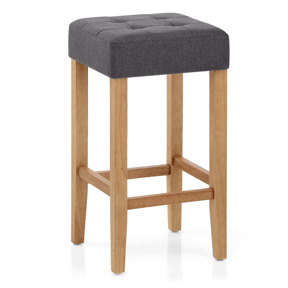 Banqueta Tela Roble - Oliver Gris Oscuro