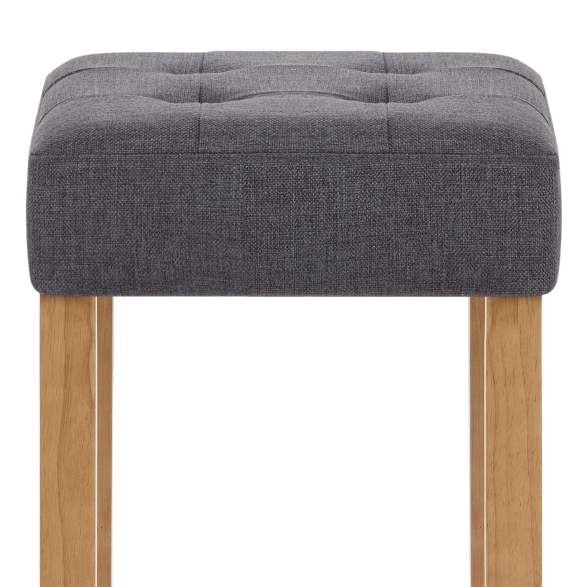 Banqueta Tela Roble - Oliver Gris Oscuro