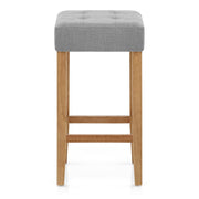 Banqueta Tela Roble - Oliver Gris