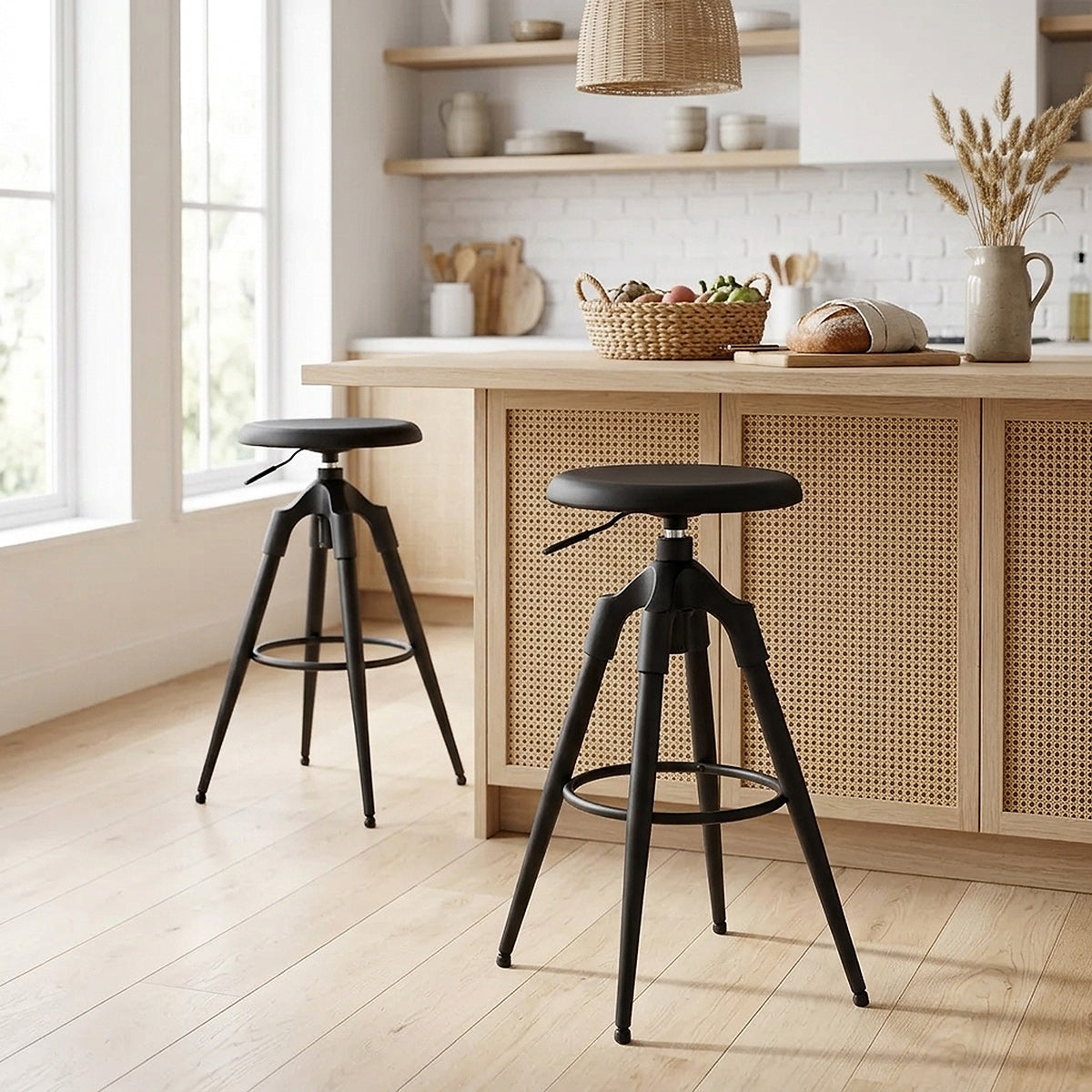 Onyx Bar Stool Gunmetal Negro