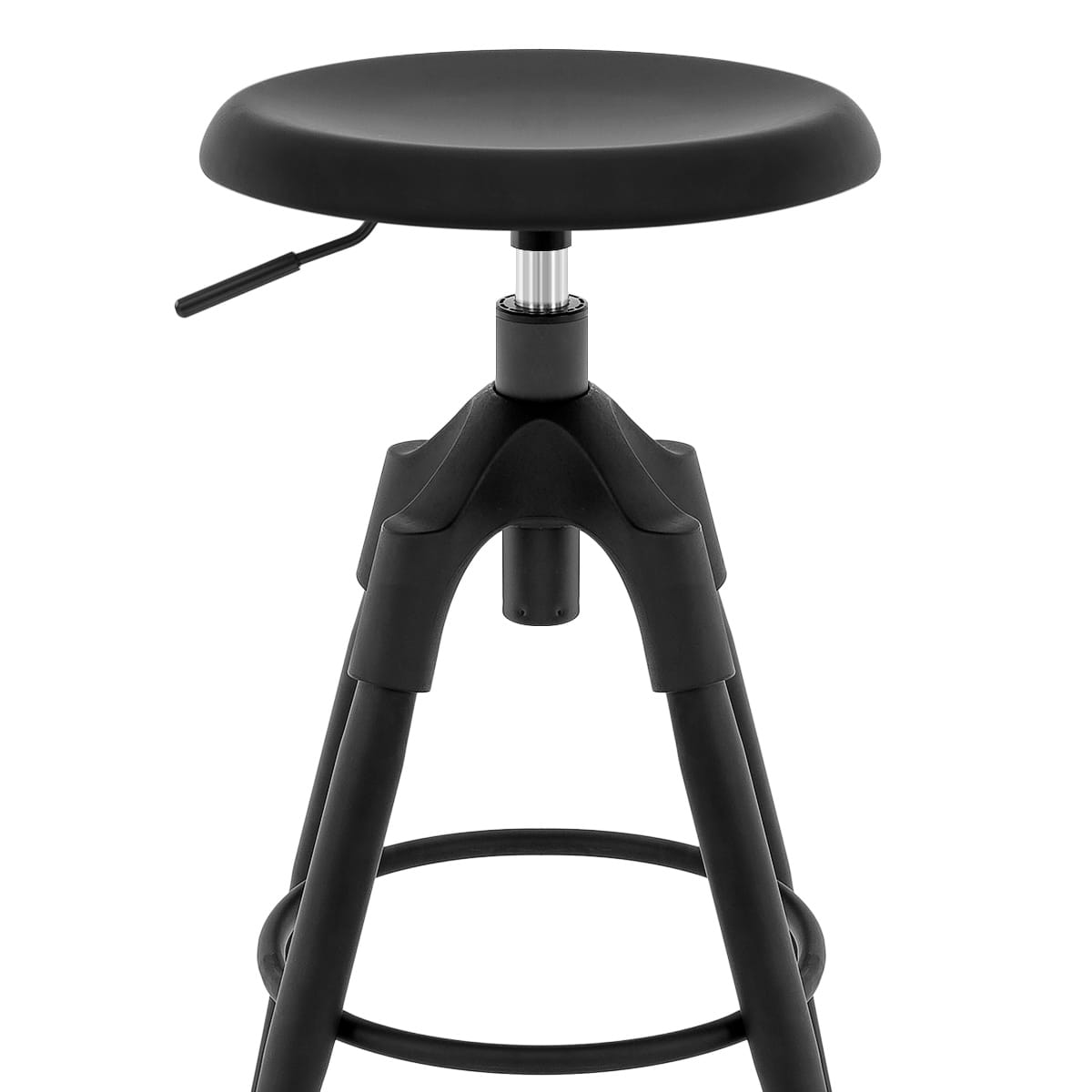 Onyx Bar Stool Gunmetal Negro