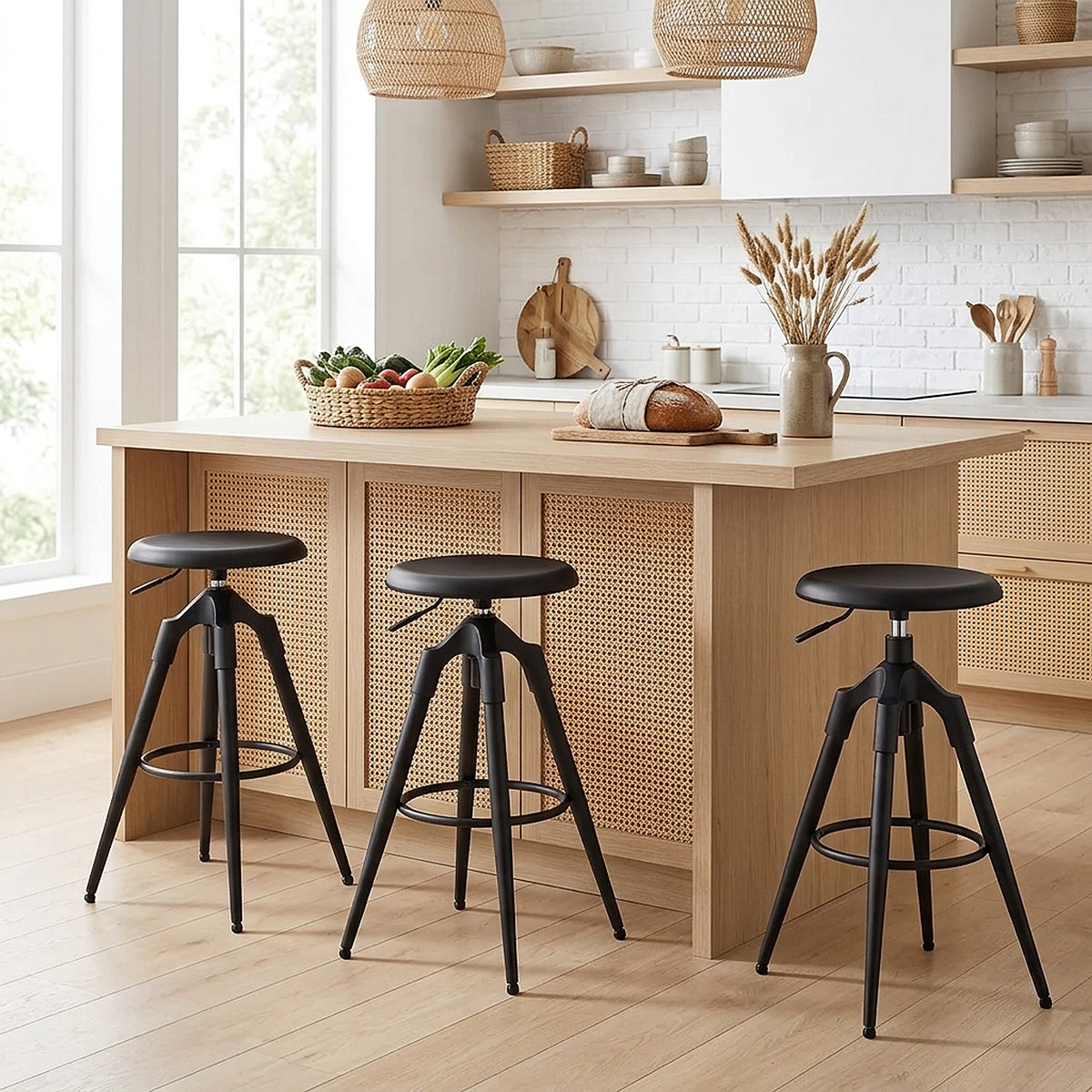 Onyx Bar Stool Gunmetal Negro