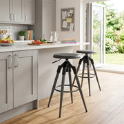Onyx Bar Stool Gunmetal Gris