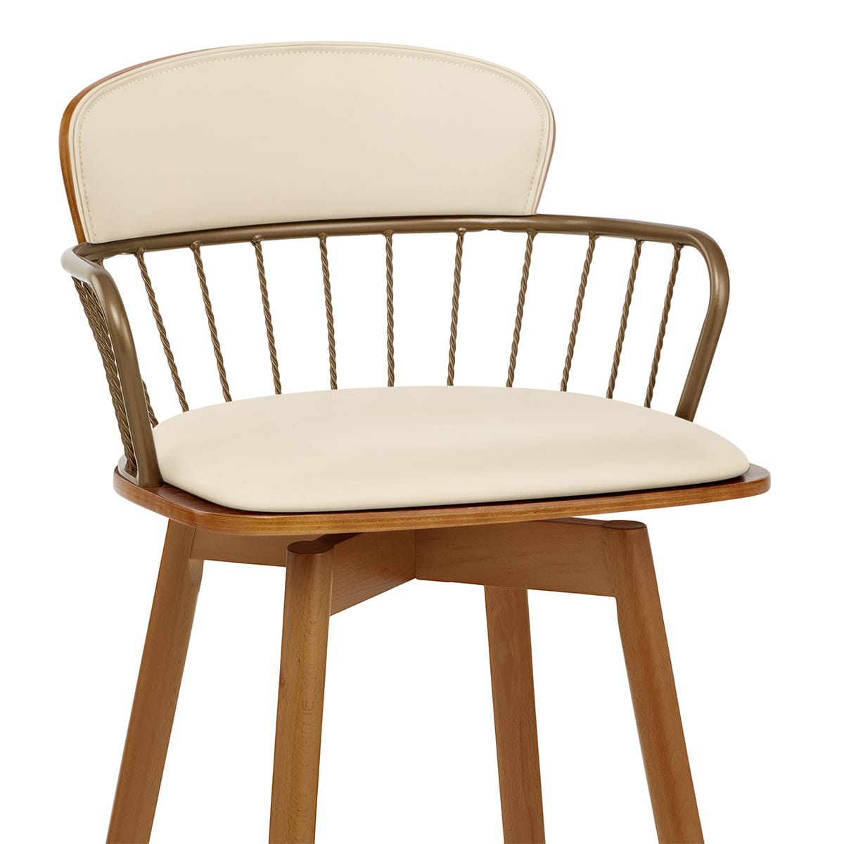 Taburete Madera - Opera Crema