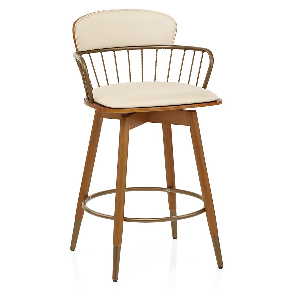 Taburete Madera - Opera Crema