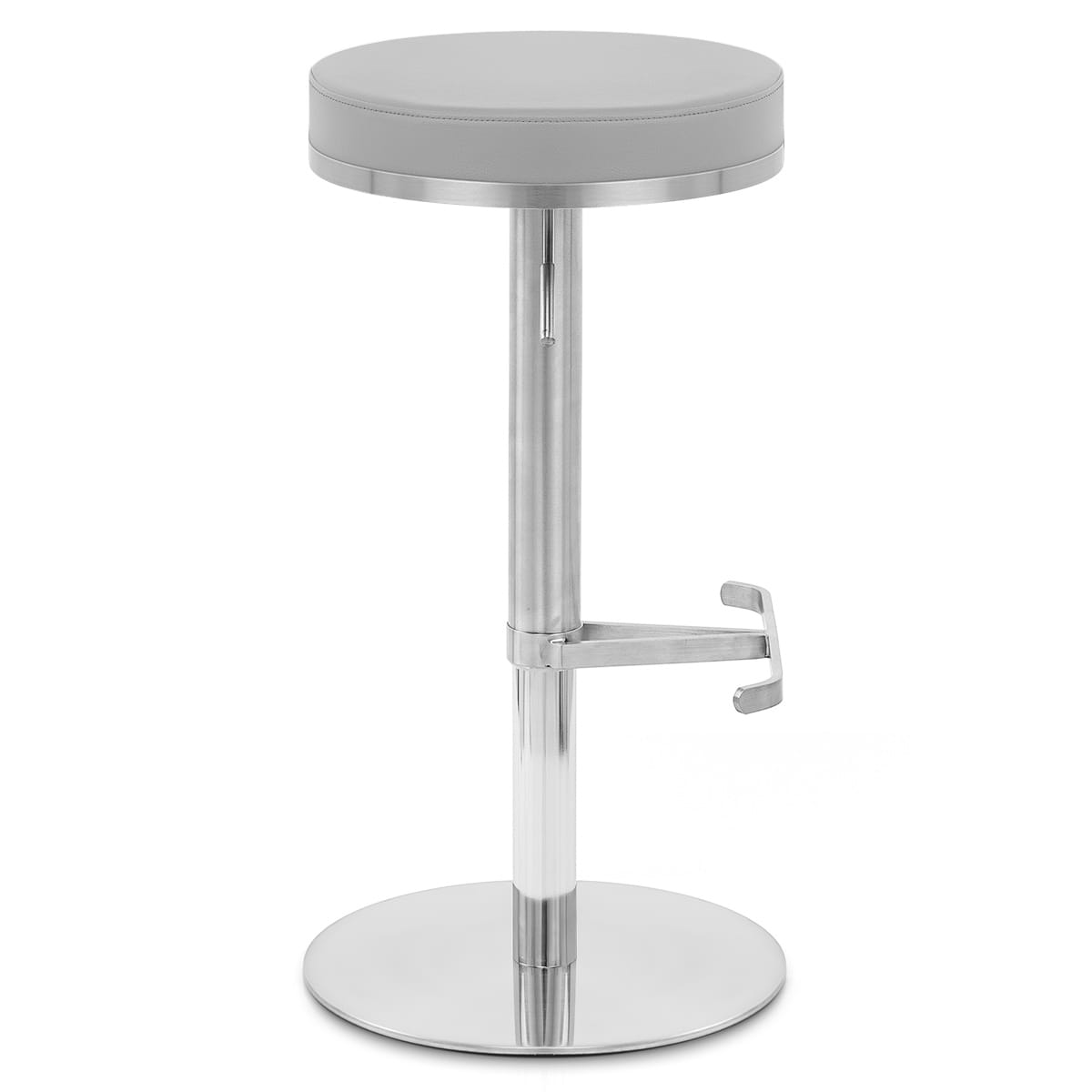 Silla de Bar Polipiel Satinado - Oráculo Gris