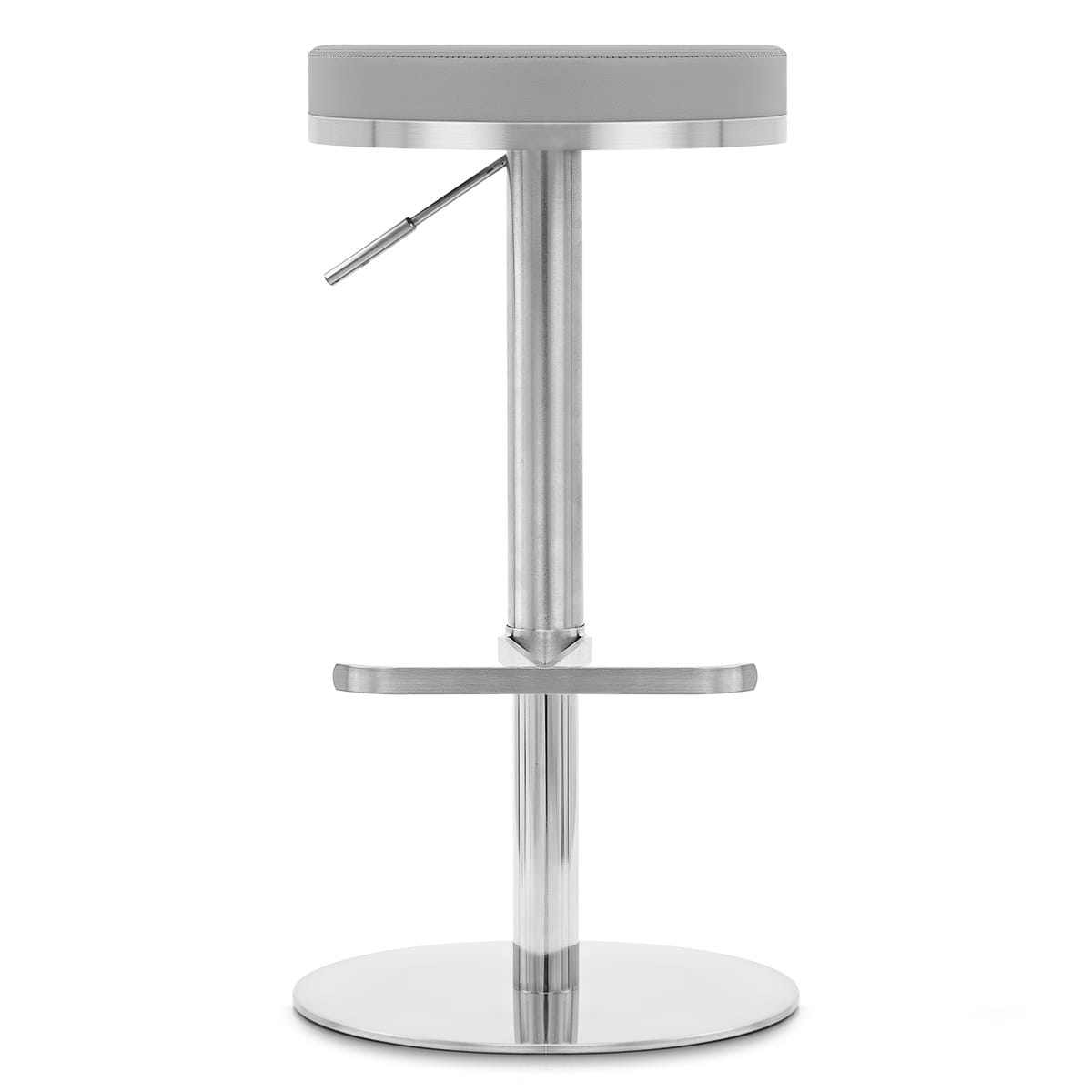 Silla de Bar Polipiel Satinado - Oráculo Gris