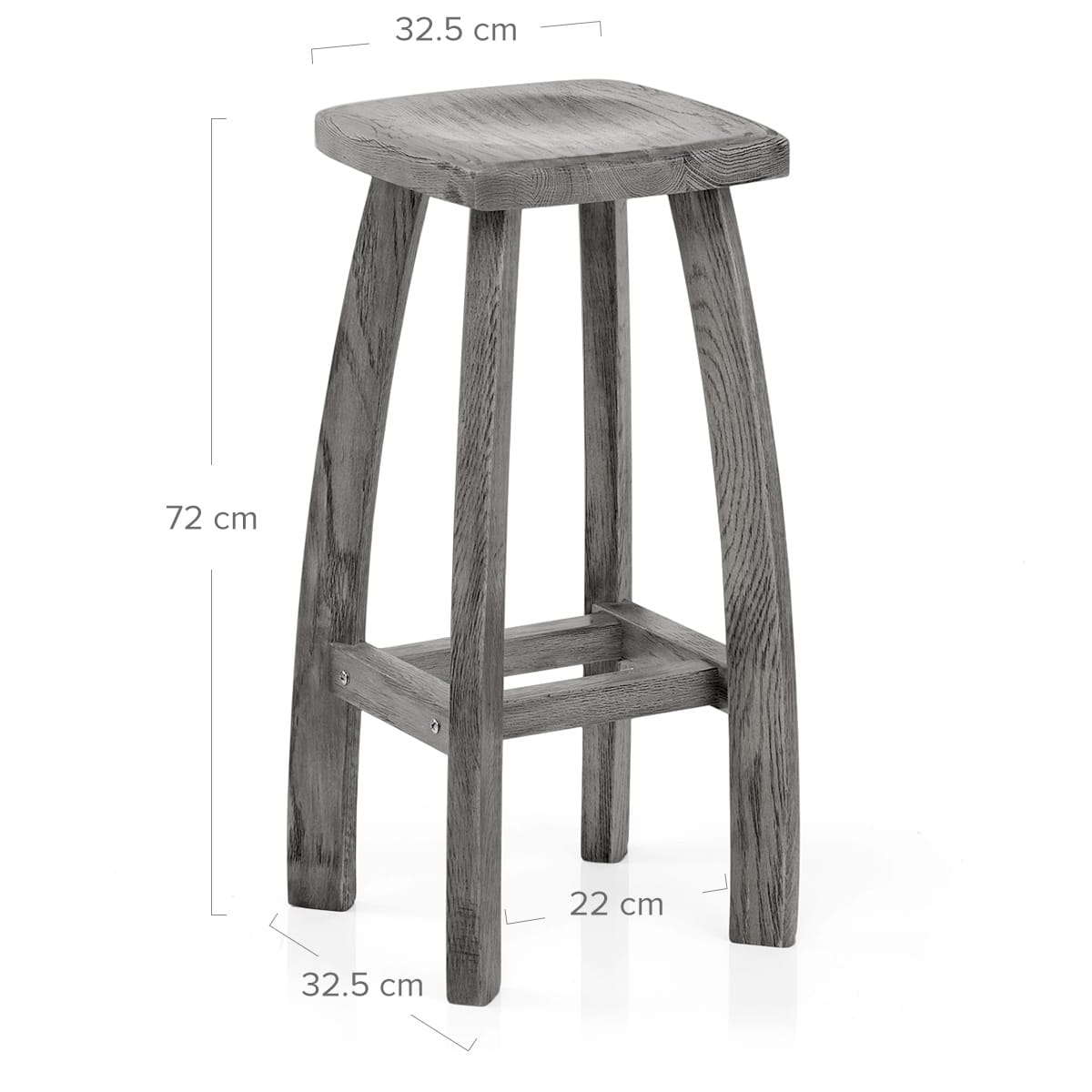Banqueta Madera - Oslo Gris