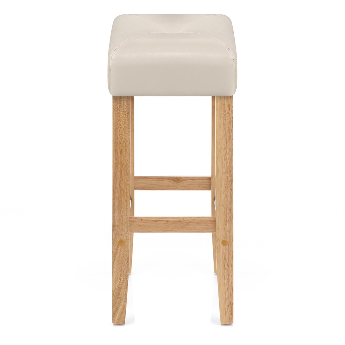 Taburete Polipiel Madera - Otis Roble Crema