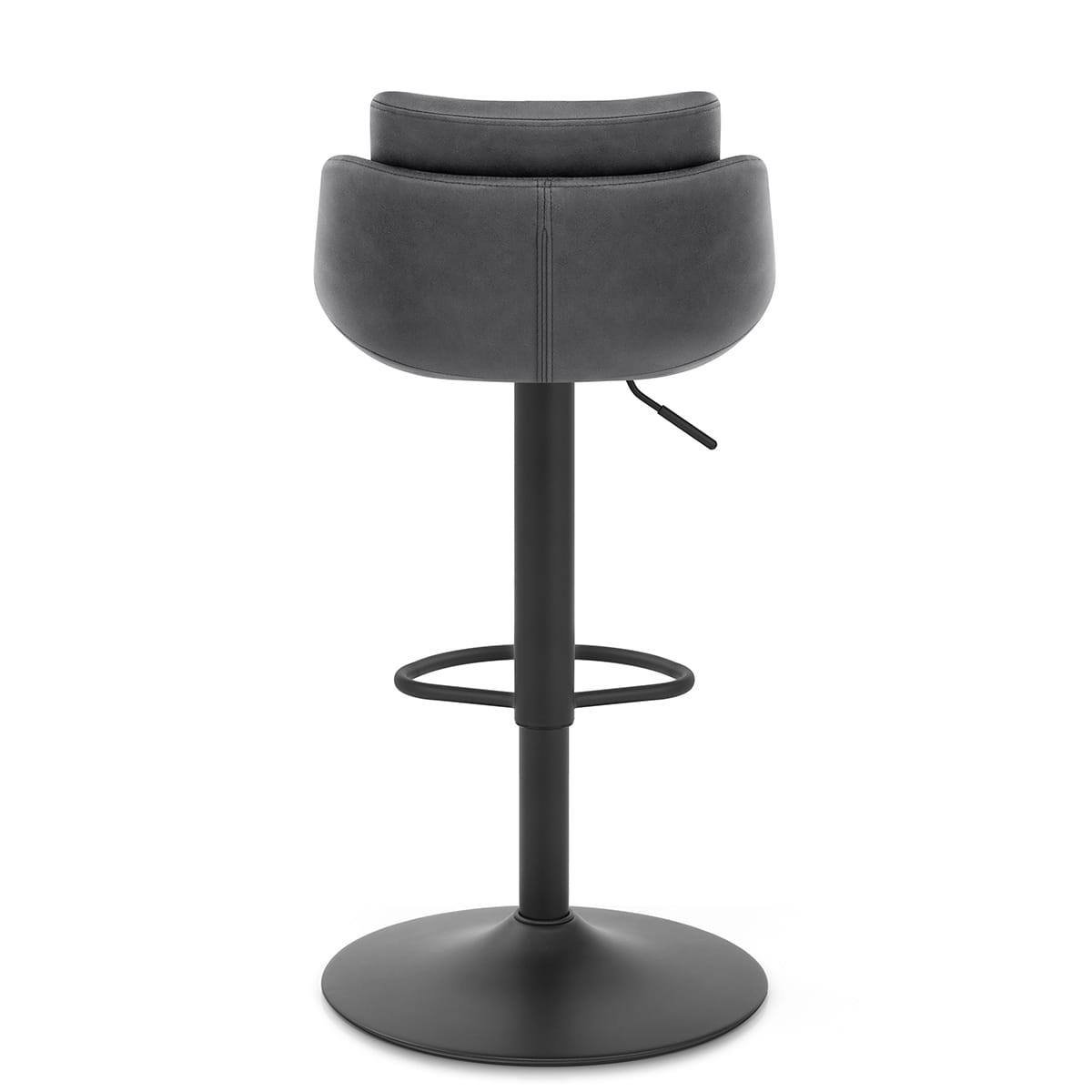 Taburete Cuero Sintético - Pablo Gris
