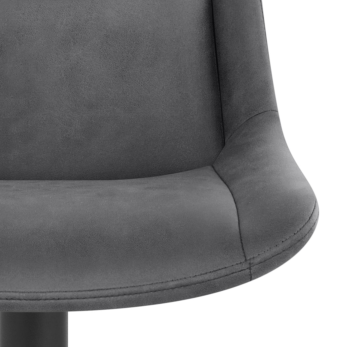Taburete Cuero Sintético - Pablo Gris