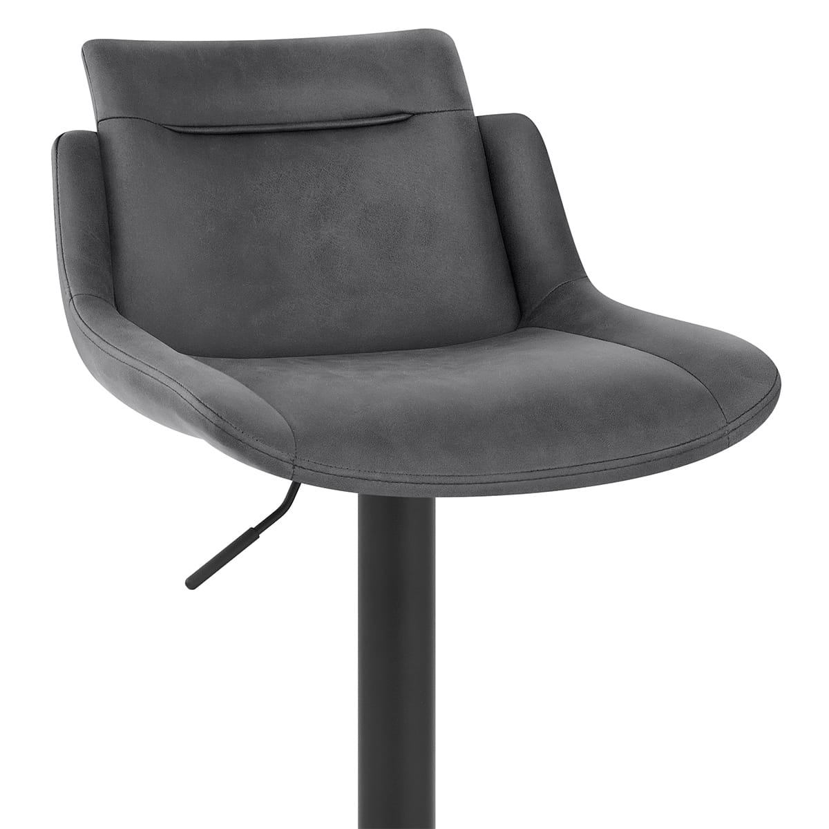 Taburete Cuero Sintético - Pablo Gris