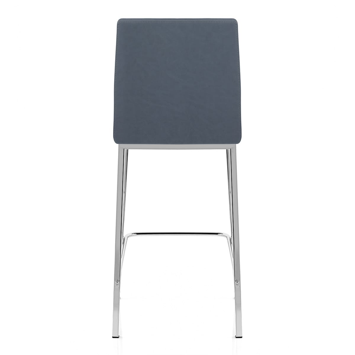 Taburete Polipiel Cromo - Pacino Azul