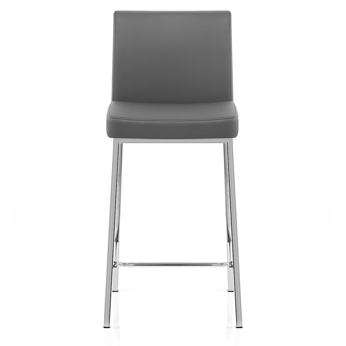Taburete Polipiel Cromo - Pacino Gris Oscuro