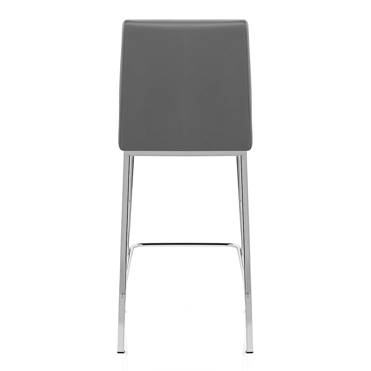 Taburete Polipiel Cromo - Pacino Gris Oscuro