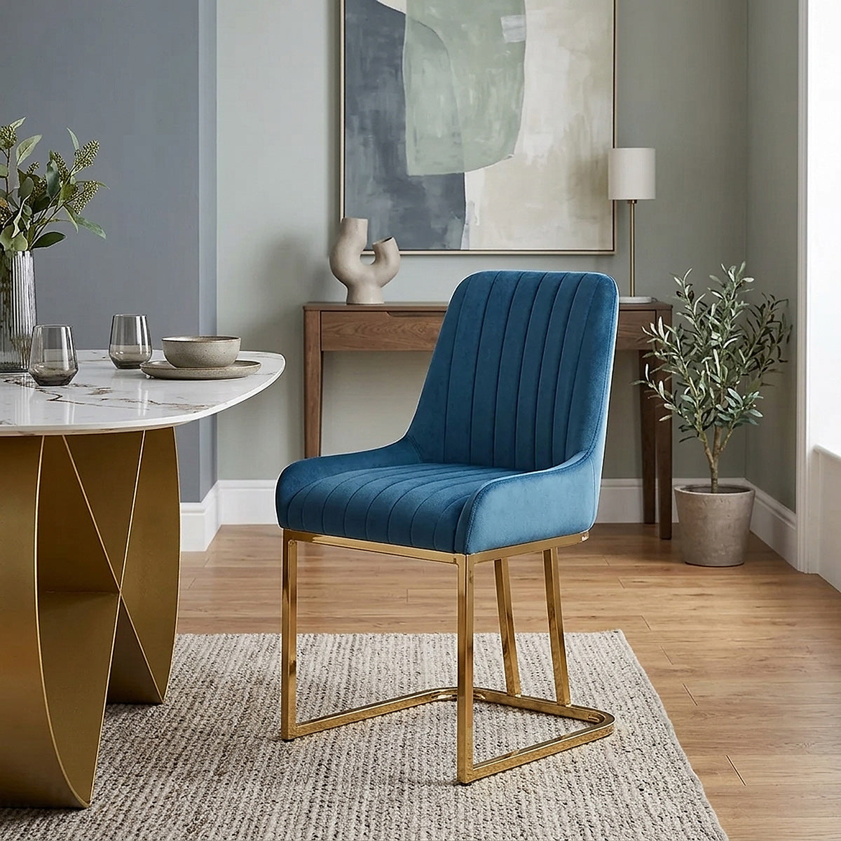Silla Terciopelo - Paget Azul