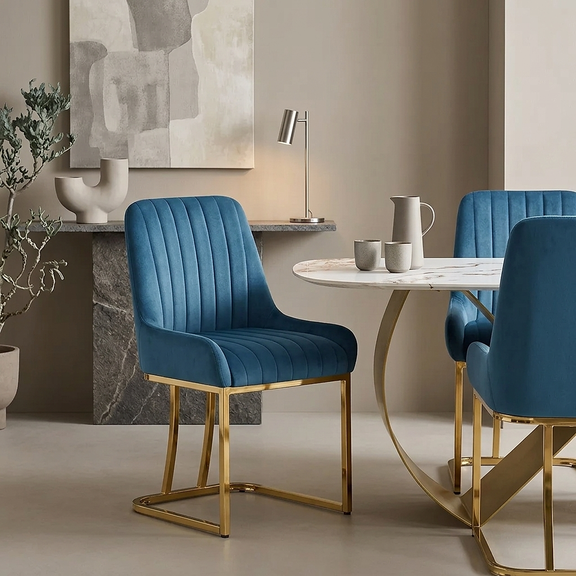 Silla Terciopelo - Paget Azul