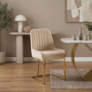 Silla Terciopelo - Paget Crema