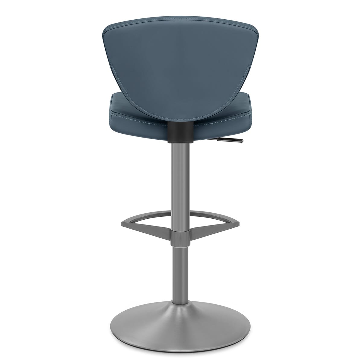 Taburete Cuero Auténtico - Pearl Azul