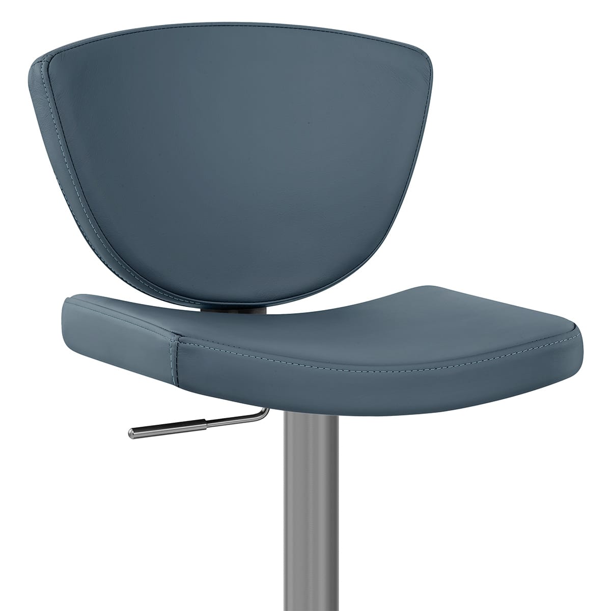 Taburete Cuero Auténtico - Pearl Azul