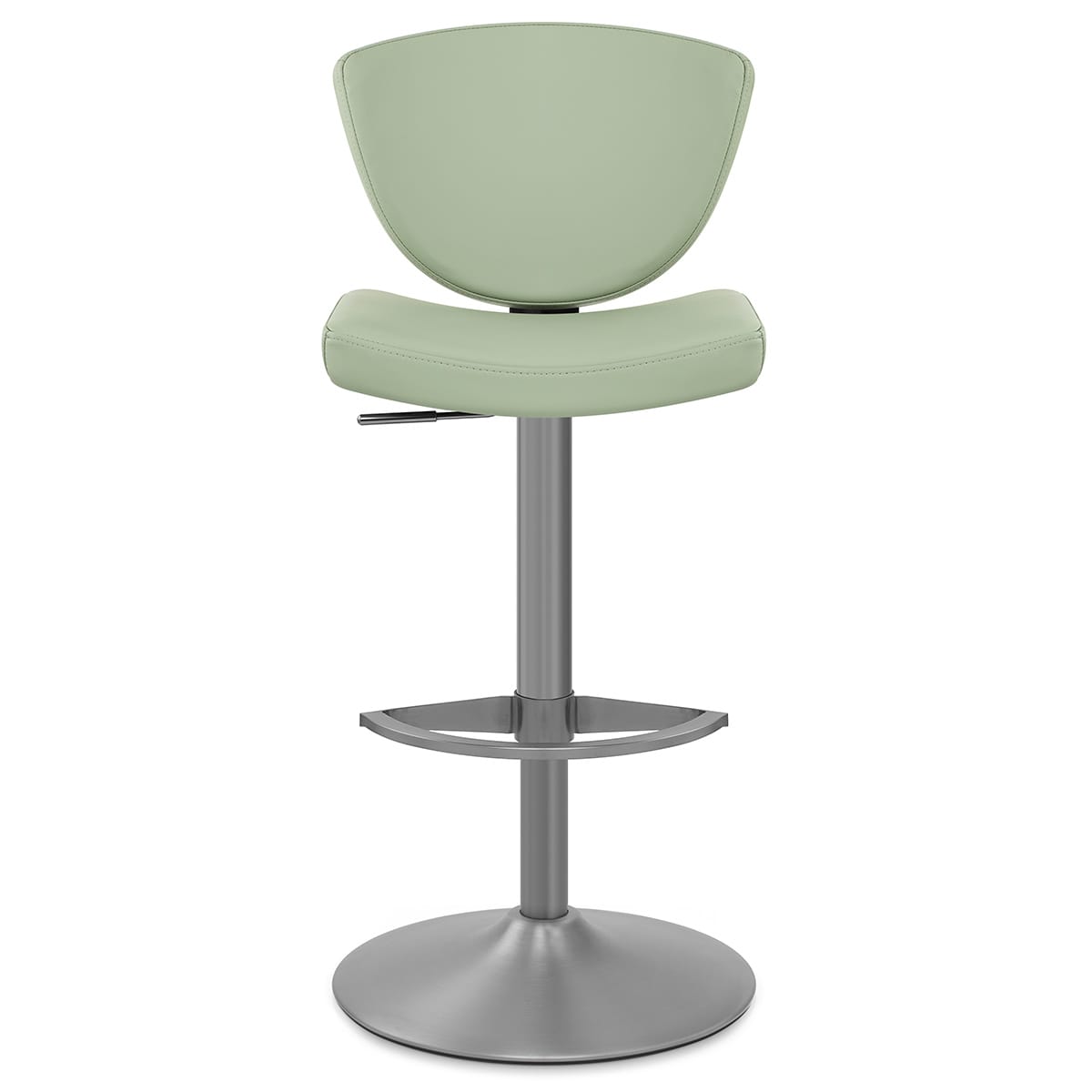Taburete Cuero Auténtico - Pearl Verde