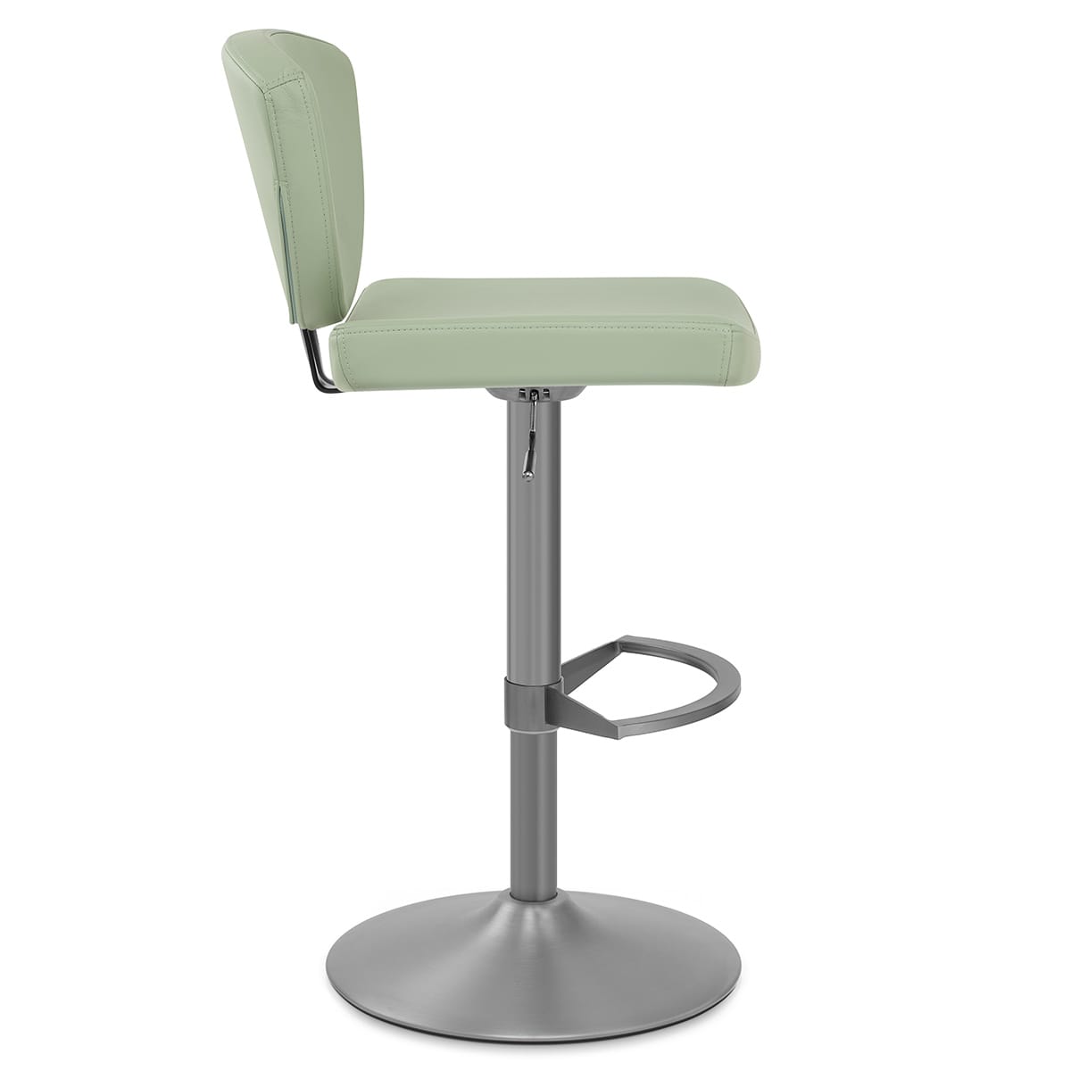 Taburete Cuero Auténtico - Pearl Verde