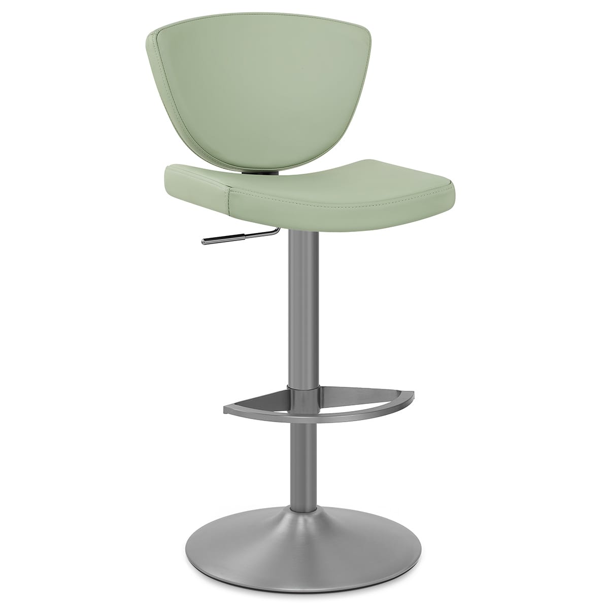 Taburete Cuero Auténtico - Pearl Verde