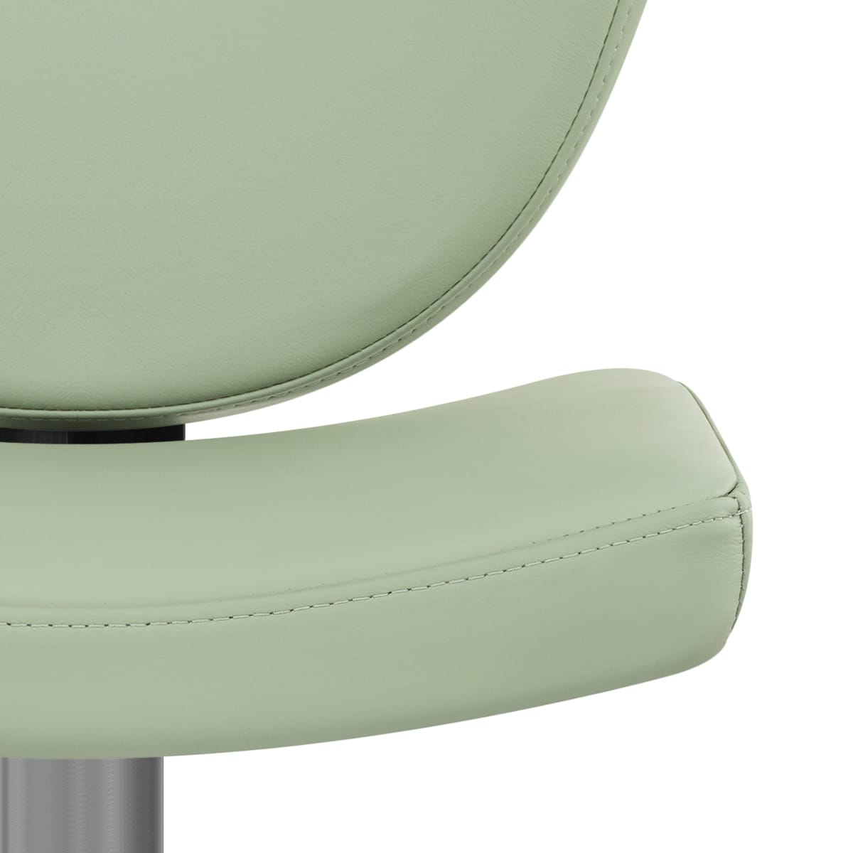 Taburete Cuero Auténtico - Pearl Verde