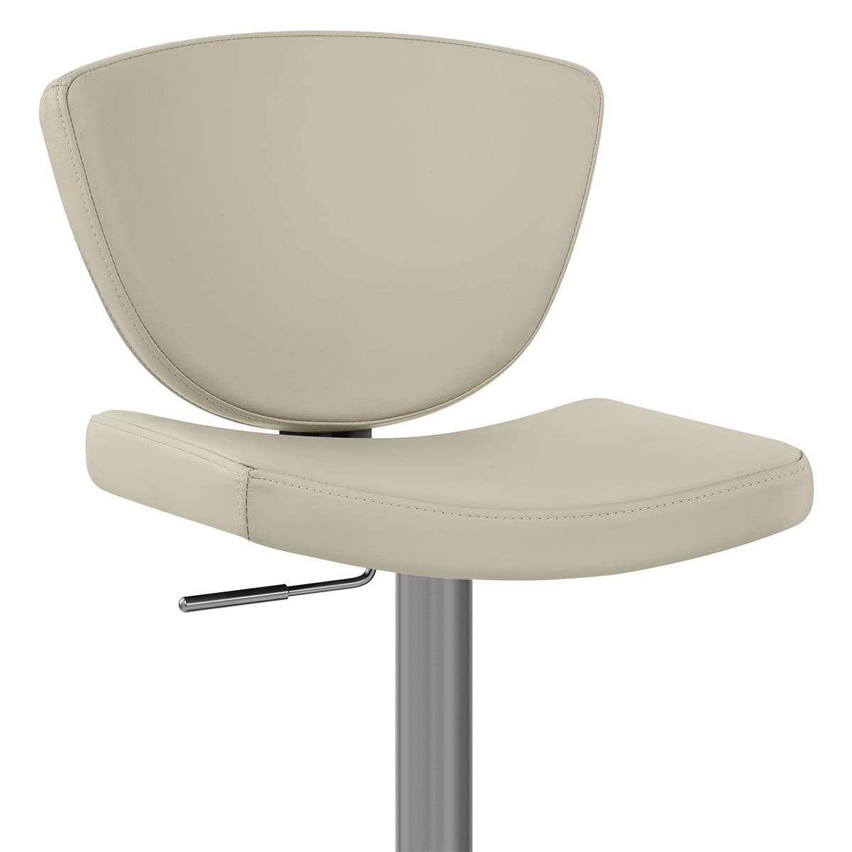 Taburete Cuero Auténtico - Pearl Gris Pardo