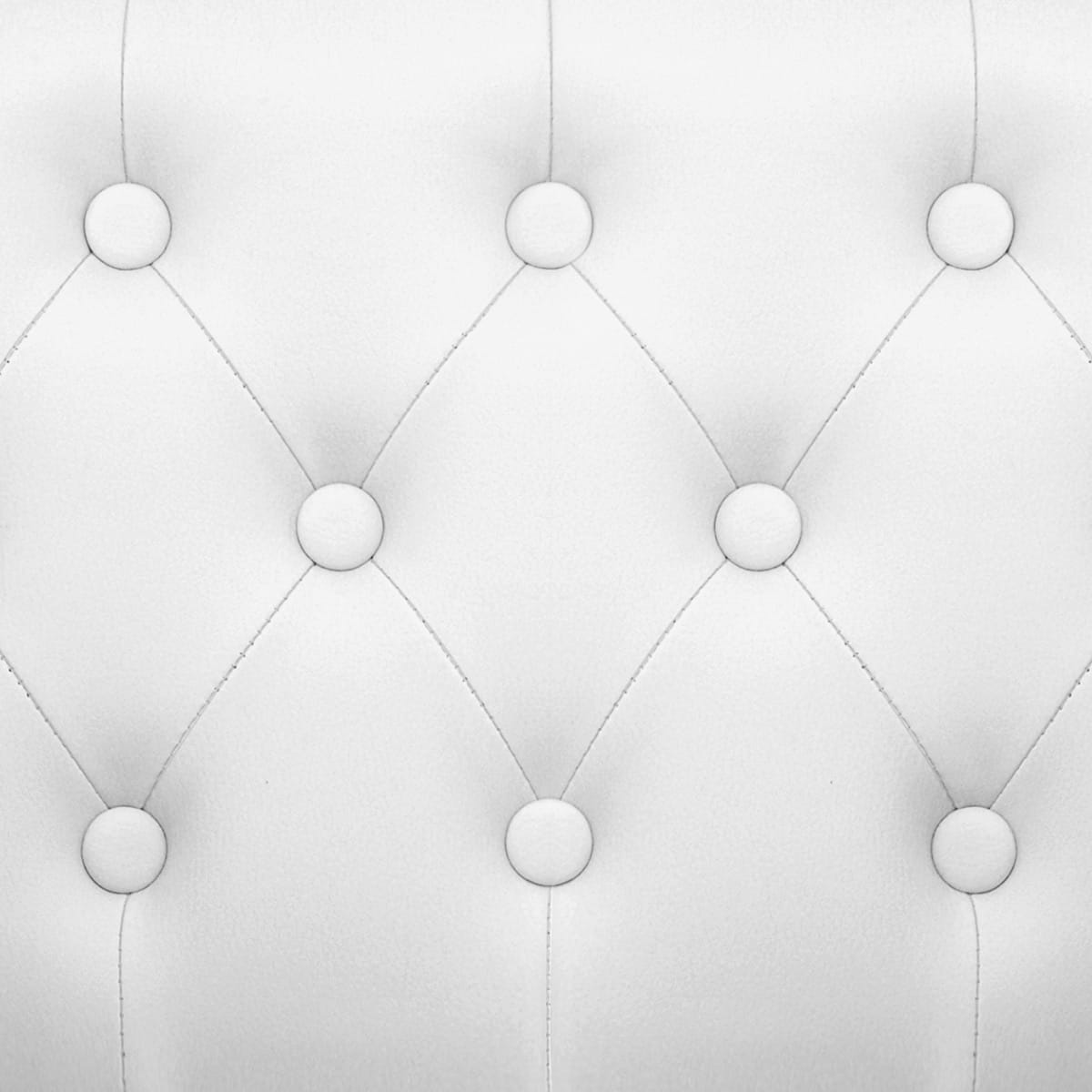 Taburete Polipiel Cromo - Polaris Blanco