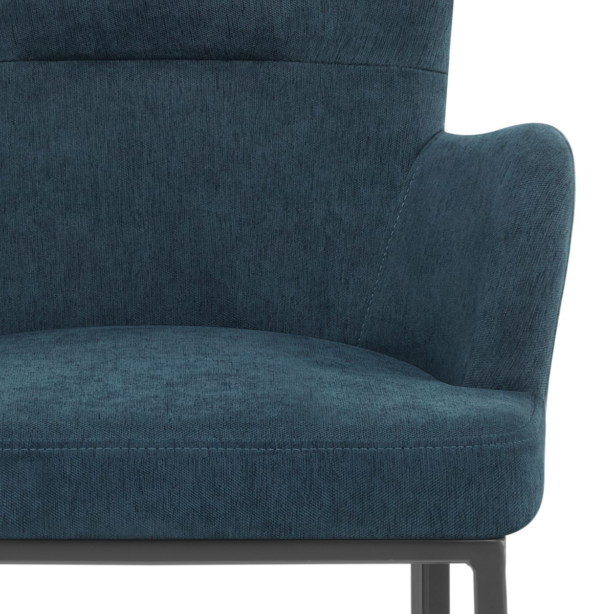 Taburete Tela Metal - Porter Azul