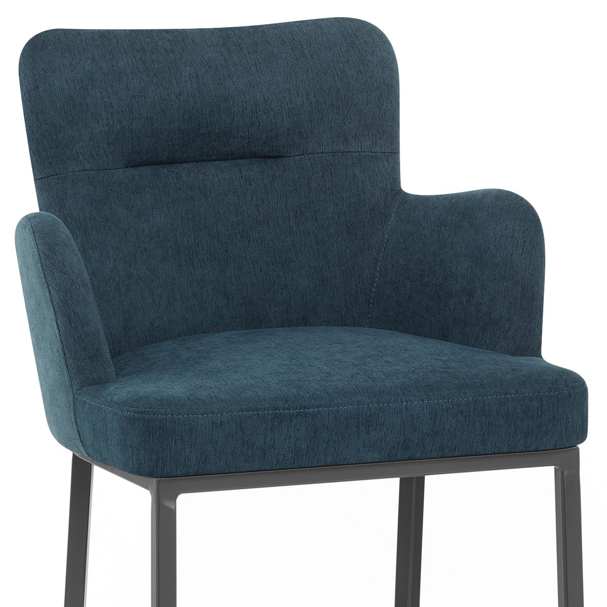 Taburete Tela Metal - Porter Azul