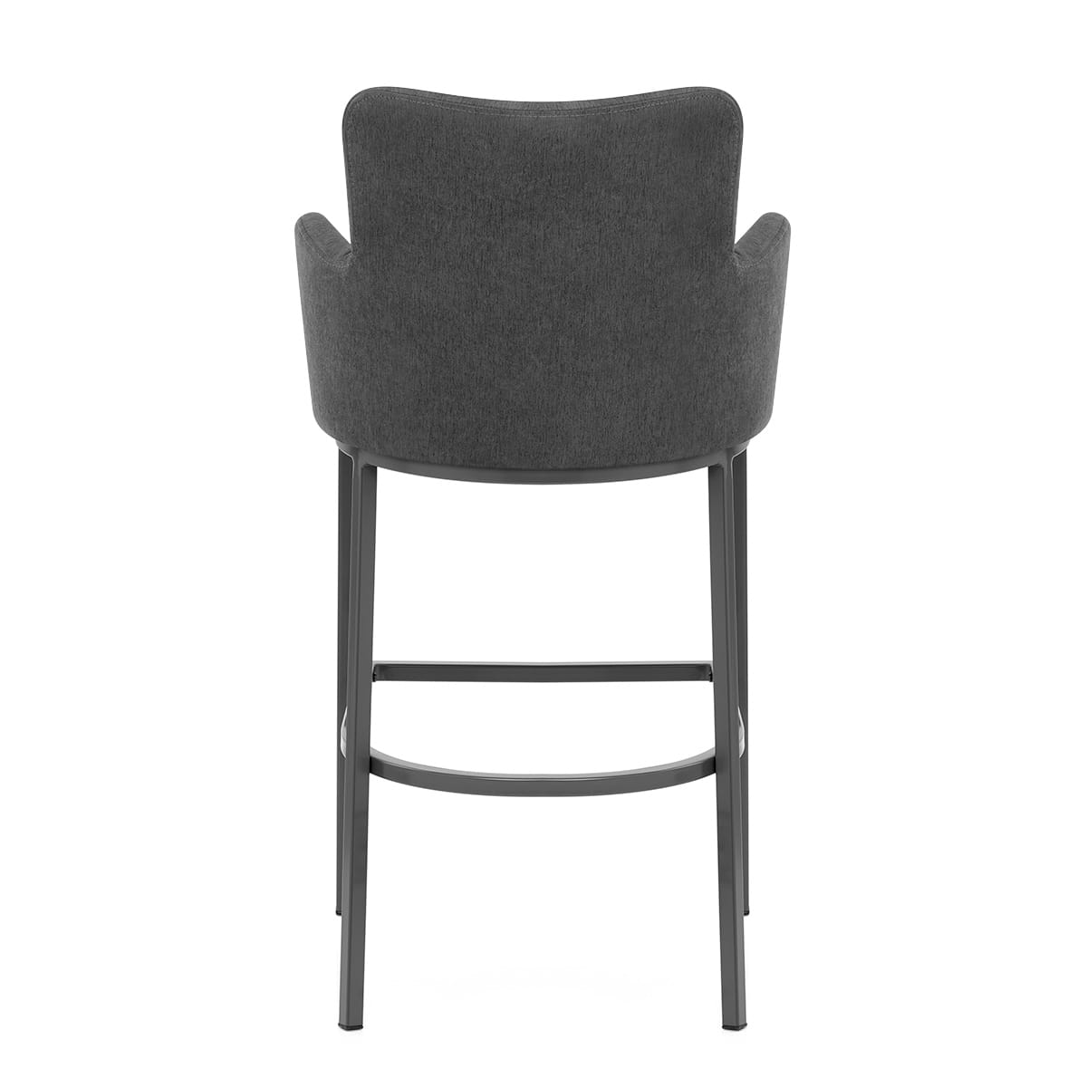 Taburete Tela Metal - Porter Gris Oscuro