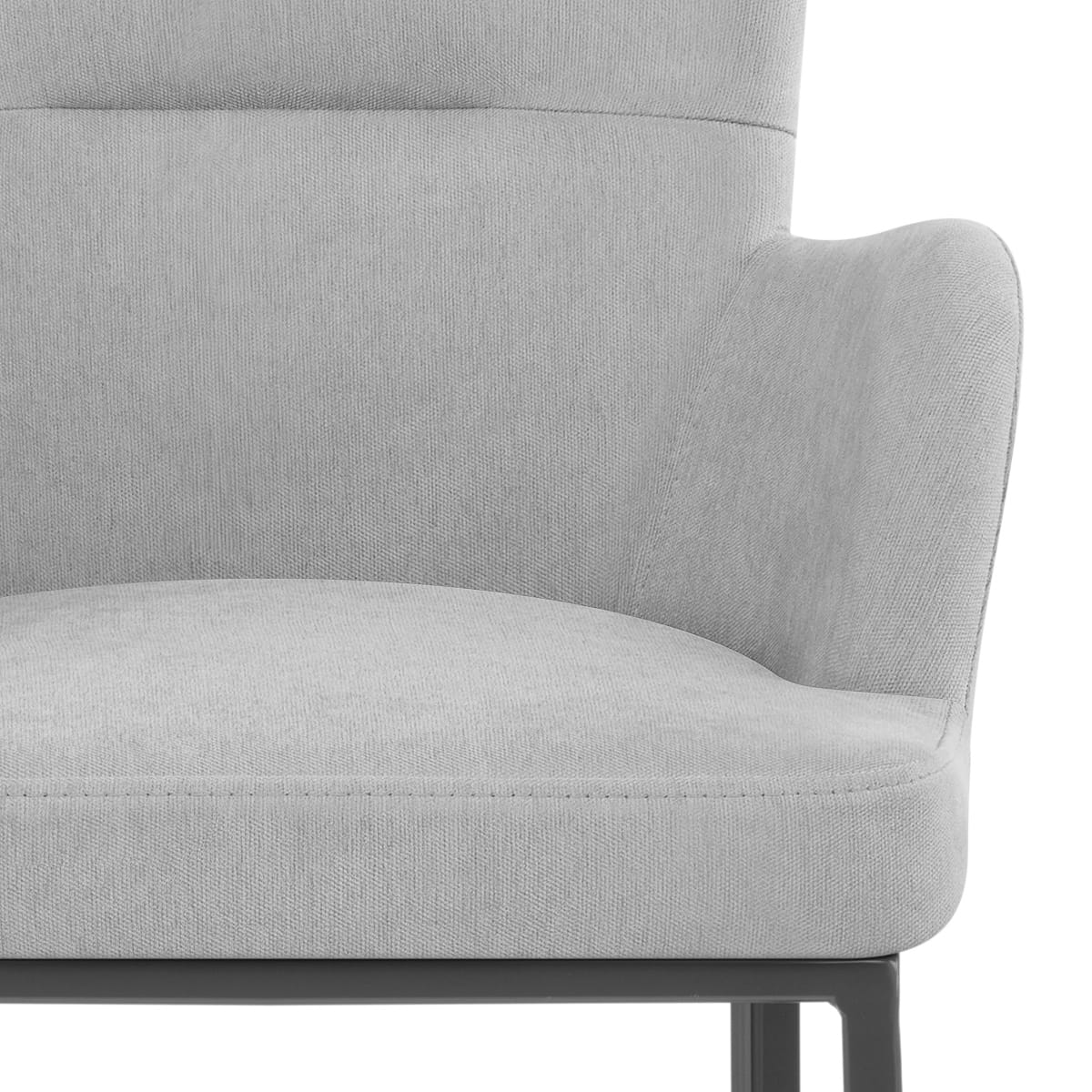 Taburete Tela Metal - Porter Gris