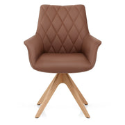 Silla Cuero Auténtico Roble - Portobello Marrón