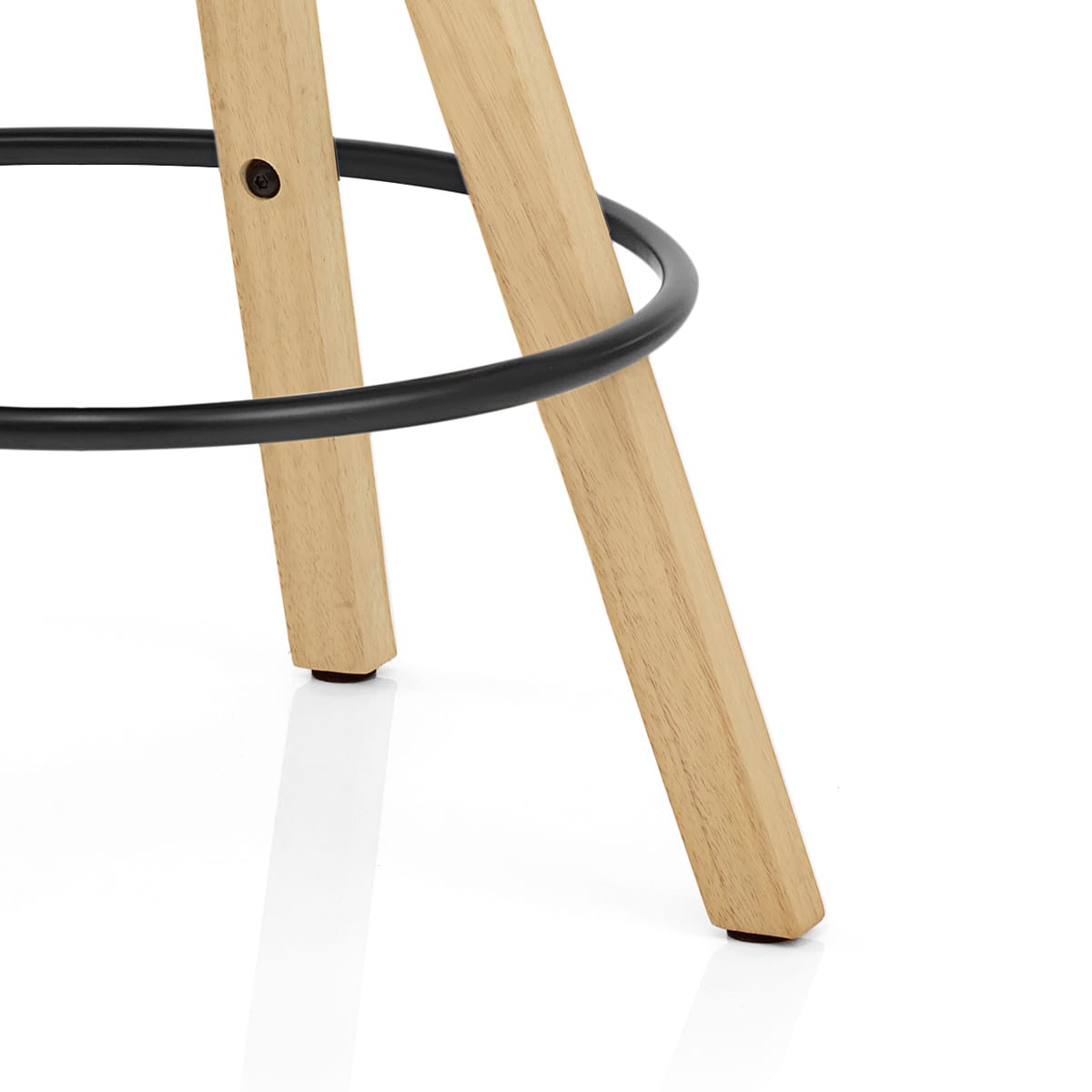 Taburete Terciopelo Madera - Prism Verde