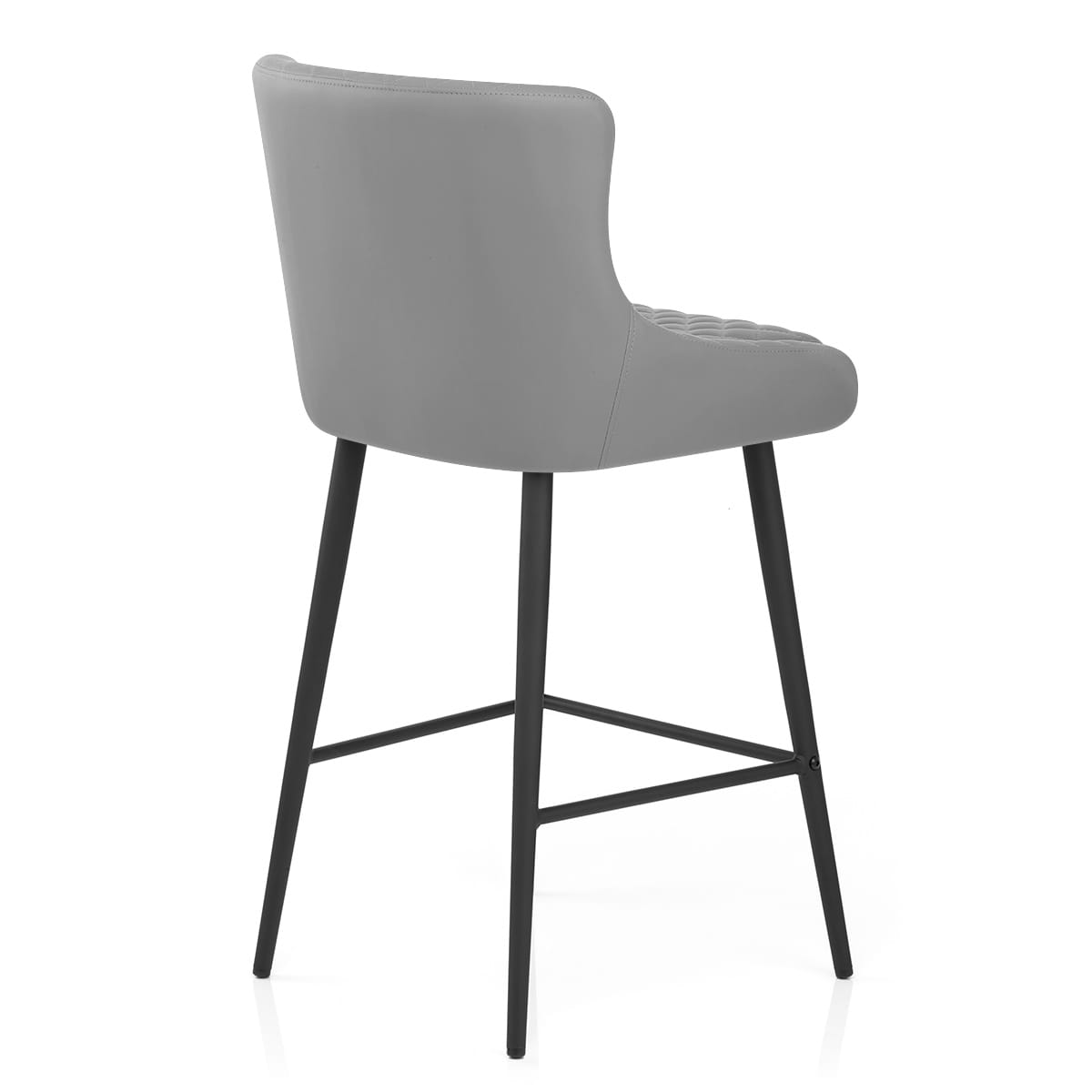 Taburete Polipiel Metal - Provence Gris