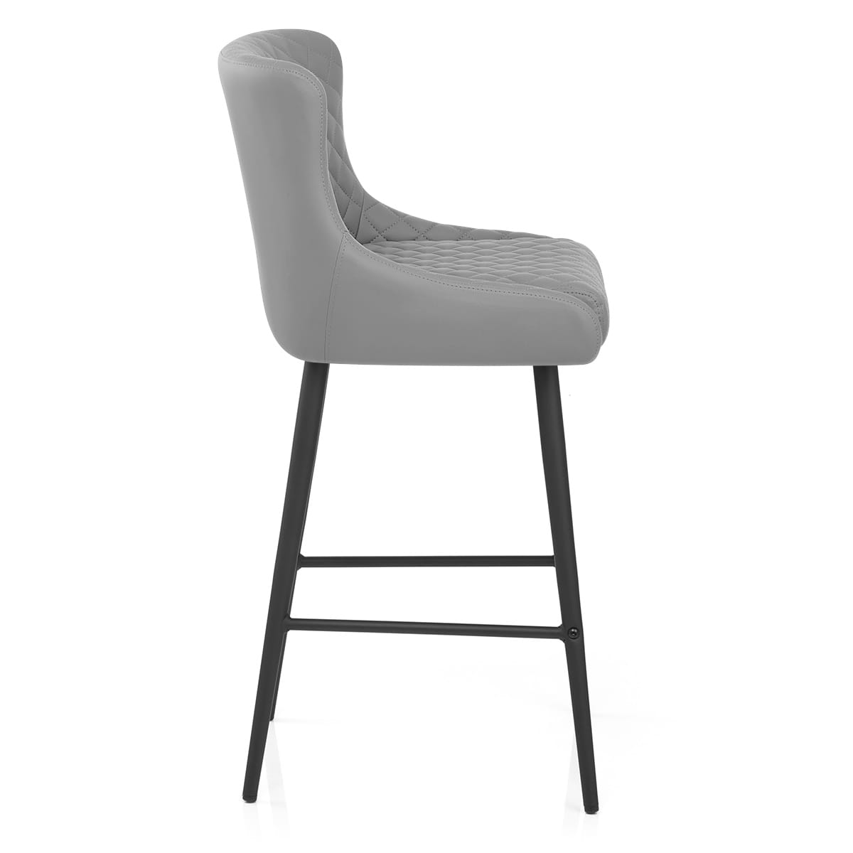 Taburete Polipiel Metal - Provence Gris
