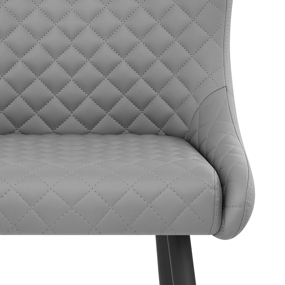 Taburete Polipiel Metal - Provence Gris