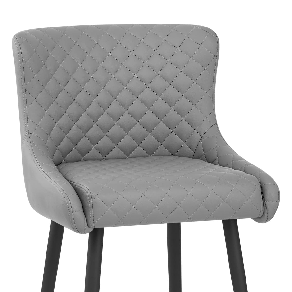 Taburete Polipiel Metal - Provence Gris