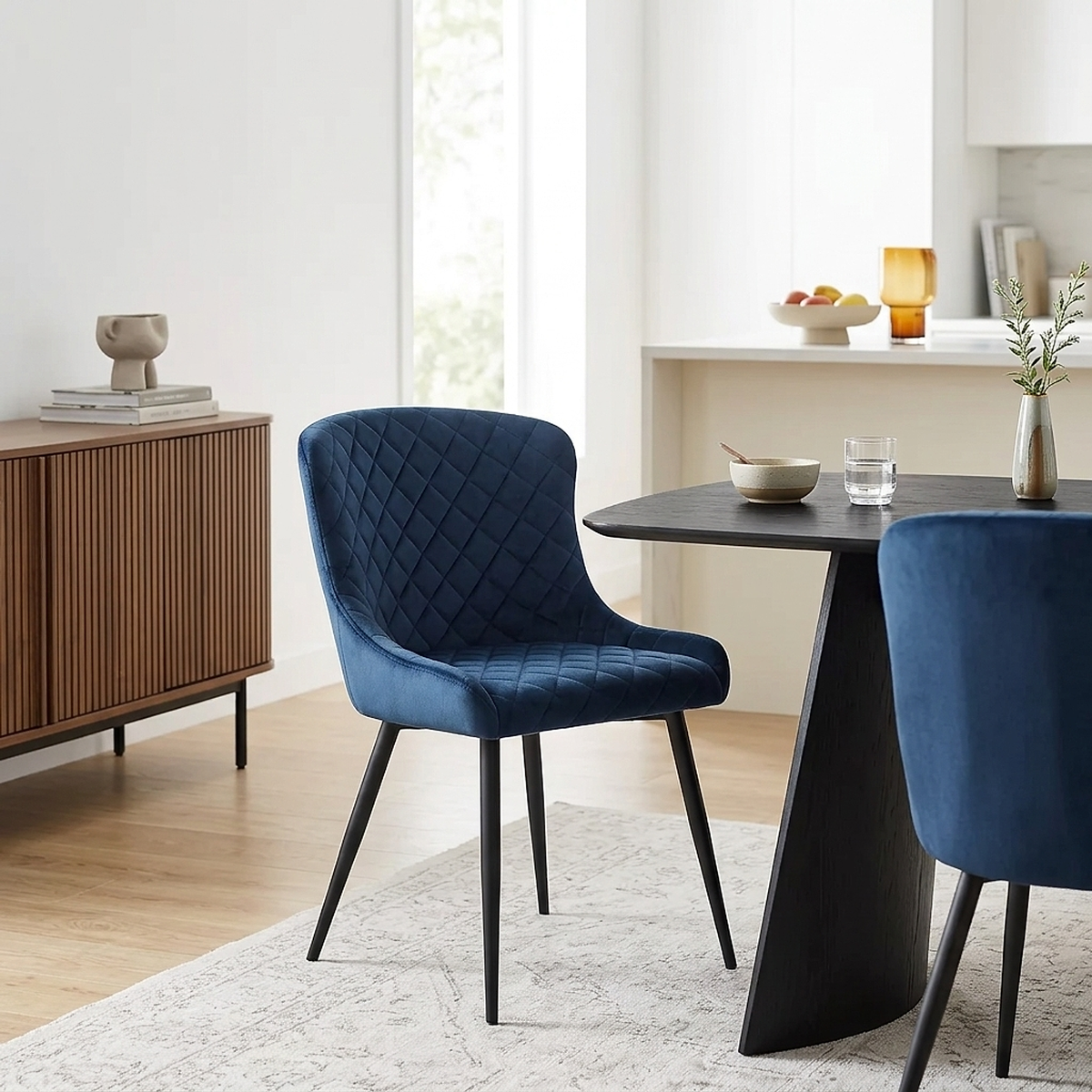 Silla Terciopelo - Provence Azul